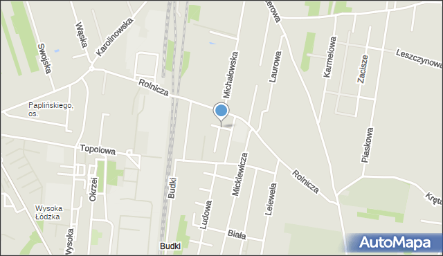 Piotrków Trybunalski, Modra, mapa Piotrków Trybunalski