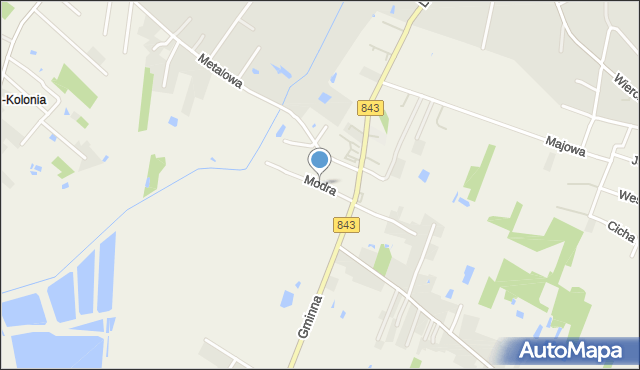 Pokrówka, Modra, mapa Pokrówka