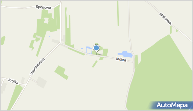 Psucin, Mokra, mapa Psucin