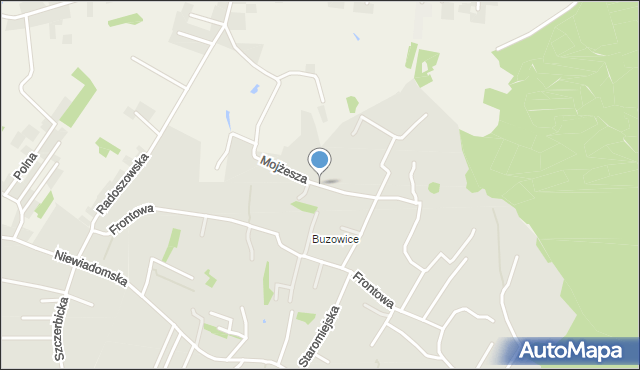 Rybnik, Mojżesza Pawła, mapa Rybnika