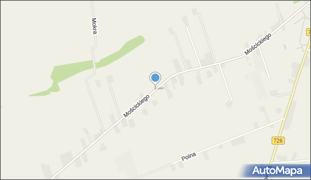 Rzeczyca powiat tomaszowski, Mościckiego Ignacego, mapa Rzeczyca powiat tomaszowski