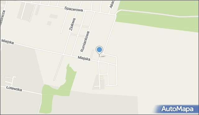 Siemianice gmina Słupsk, Modrzewiowa, mapa Siemianice gmina Słupsk