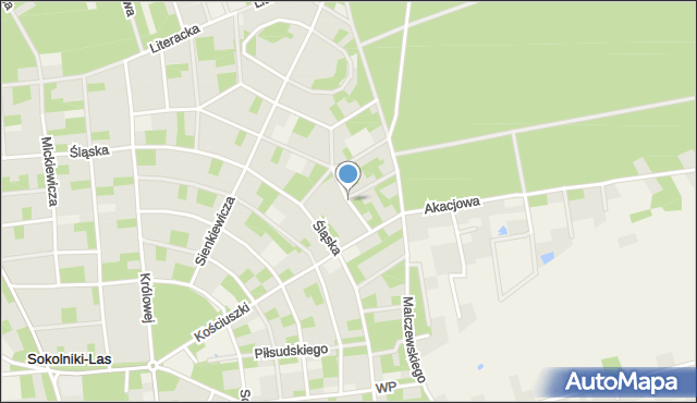 Sokolniki-Las, Morawska, mapa Sokolniki-Las