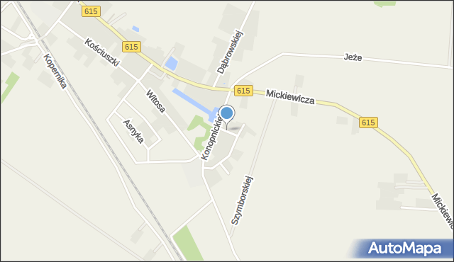 Stupsk, Moniuszki Stanisława, mapa Stupsk