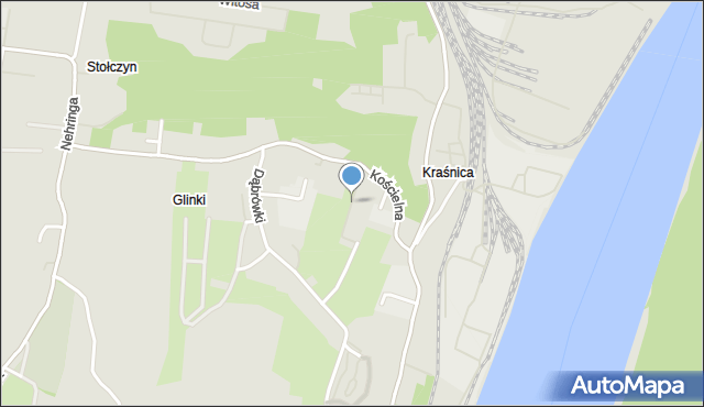 Szczecin, Monterska, mapa Szczecina