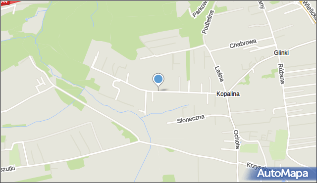 Wieliczka, Modrzewiowa, mapa Wieliczka