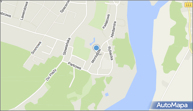 Wolin, Moniuszki Stanisława, mapa Wolin