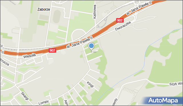 Zabrze, Morcinka Gustawa, mapa Zabrza