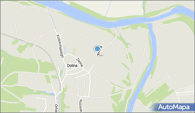 Zagórz powiat sanocki, Mokra, mapa Zagórz powiat sanocki