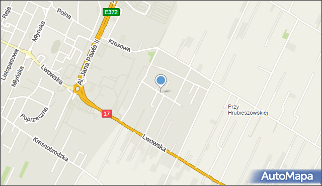 Zamość, Mościckiego Ignacego, mapa Zamościa
