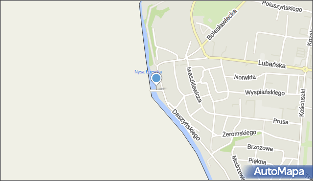 Zgorzelec, Most Staromiejski, mapa Zgorzelec