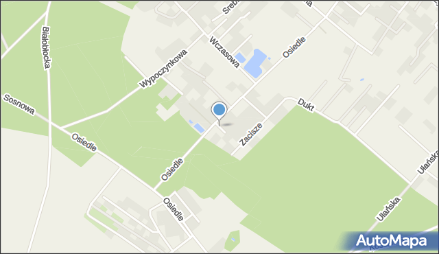 Ciele, Mroczna, mapa Ciele