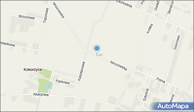 Krępice gmina Miękinia, Mrozowska, mapa Krępice gmina Miękinia