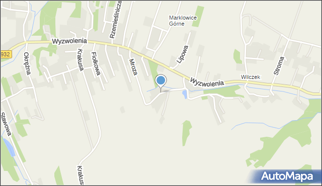 Marklowice, Mroza Michała, mapa Marklowice