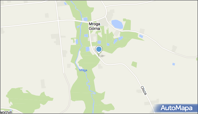 Mroga Górna, Mroga Górna, mapa Mroga Górna