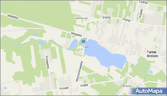 Tartak Brzózki, Mszczonowska, mapa Tartak Brzózki