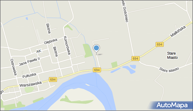 Brok powiat ostrowski, Murawska, mapa Brok powiat ostrowski