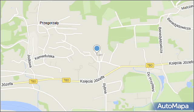 Kraków, Müncha Henryka, mapa Krakowa