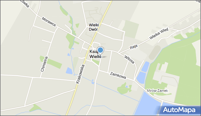 Książ Wielki, Murarska, mapa Książ Wielki