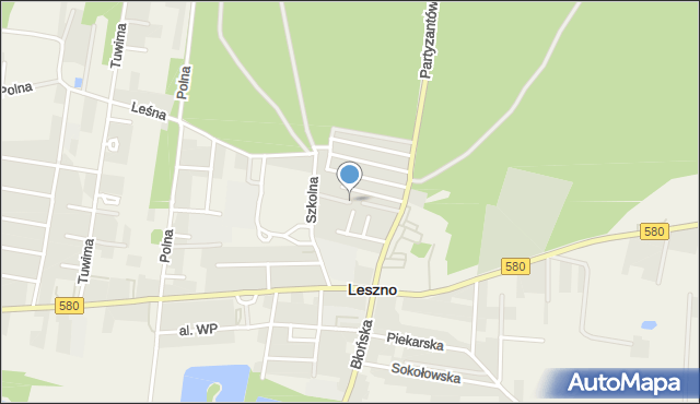 Leszno powiat warszawski zachodni, Murarska, mapa Leszno powiat warszawski zachodni