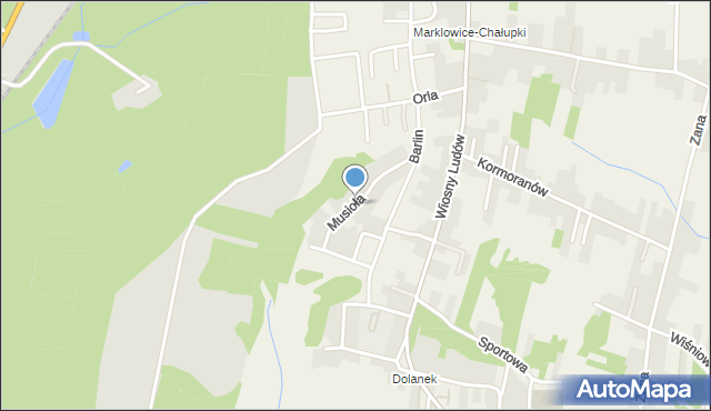 Marklowice, Musioła Pawła, mapa Marklowice