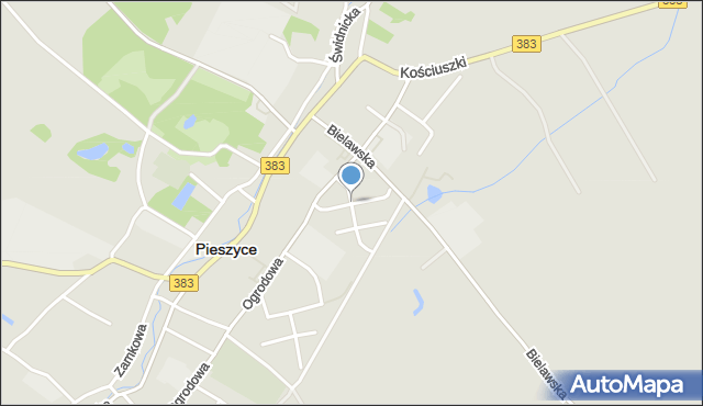 Pieszyce, Muzyczna, mapa Pieszyce