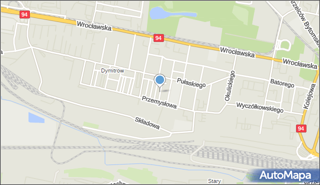 Bytom, Myśliwca Serafina, por., mapa Bytomia