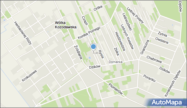 Jesówka, Myśliwska, mapa Jesówka