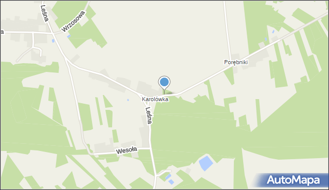 Marki gmina Baranów Sandomierski, Myśliwska, mapa Marki gmina Baranów Sandomierski