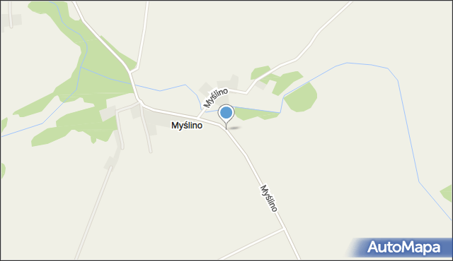 Myślino, Myślino, mapa Myślino