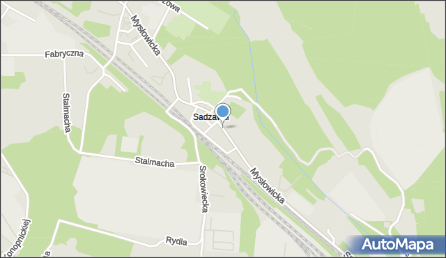 Siemianowice Śląskie, Mysłowicka, mapa Siemianowice Śląskie