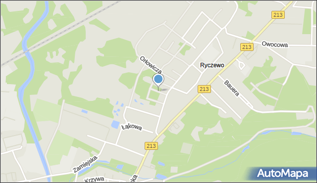 Słupsk, Myśliwska, mapa Słupska