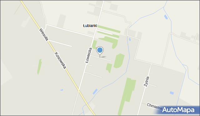 Sokołów Podlaski, Myśliwska, mapa Sokołów Podlaski