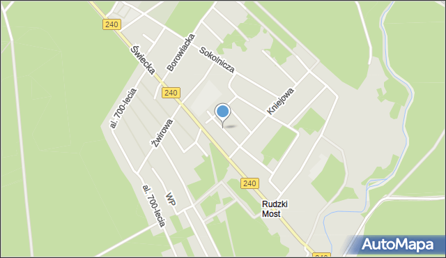 Tuchola, Myśliwska, mapa Tuchola