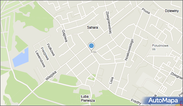 Włocławek, Mystkowskiego Witolda, Prezydenta, mapa Włocławka