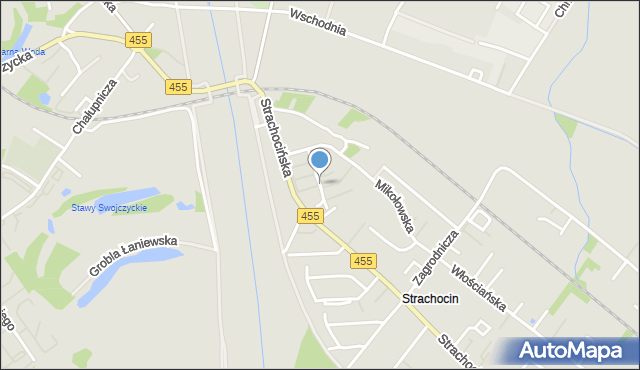 Wrocław, Mysłowicka, mapa Wrocławia