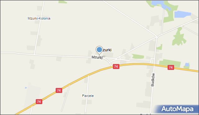 Mzurki, Mzurki, mapa Mzurki