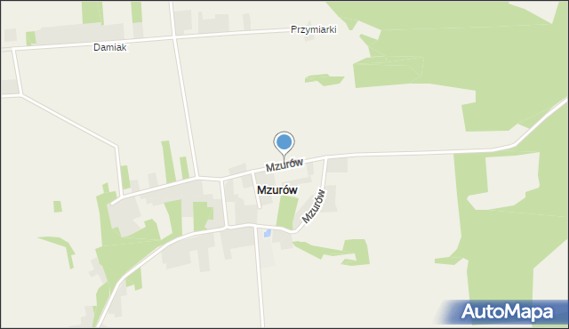 Mzurów, Mzurów, mapa Mzurów