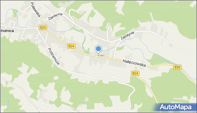 Bochotnica, Nałęczowska, mapa Bochotnica