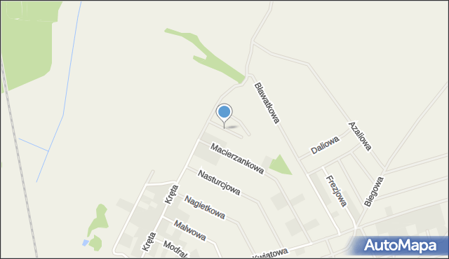 Bolechówko, Narcyzowa, mapa Bolechówko