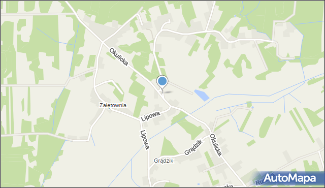 Bucze gmina Brzesko, Na Podlesiu, mapa Bucze gmina Brzesko