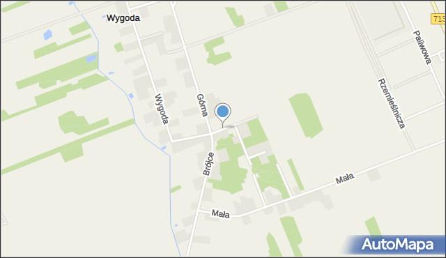 Bukowiec gmina Brójce, Nastrojowa, mapa Bukowiec gmina Brójce