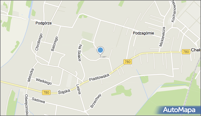 Chełmek powiat oświęcimski, Na Skałce, mapa Chełmek powiat oświęcimski