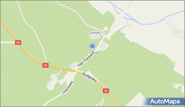 Cierpice gmina Wielka Nieszawka, Nad Potokiem, mapa Cierpice gmina Wielka Nieszawka