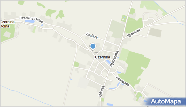 Czernina, Narutowicza Gabriela, mapa Czernina