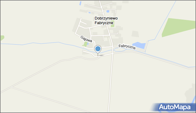 Dobrzyniewo Fabryczne, Nadrzeczna, mapa Dobrzyniewo Fabryczne