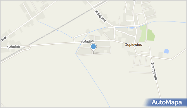 Dopiewiec, Nasturcjowa, mapa Dopiewiec