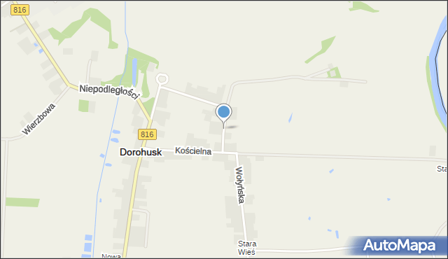 Dorohusk, Nadbużańska, mapa Dorohusk