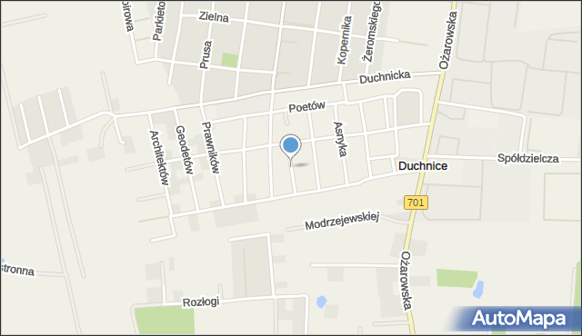 Duchnice, Nadziei, mapa Duchnice