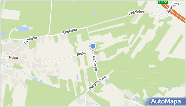 Glina gmina Celestynów, Na Skraju, mapa Glina gmina Celestynów